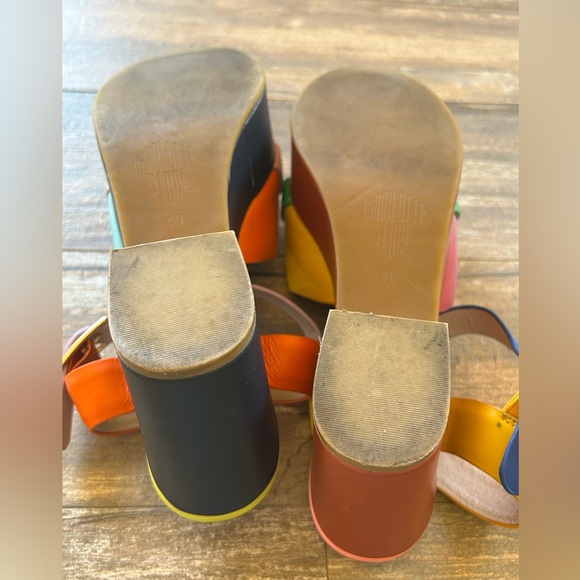 Charlotte Stone RAF Platform Sandals in Solimar US 10 Multi-Colored Leather - Picture 12 of 14